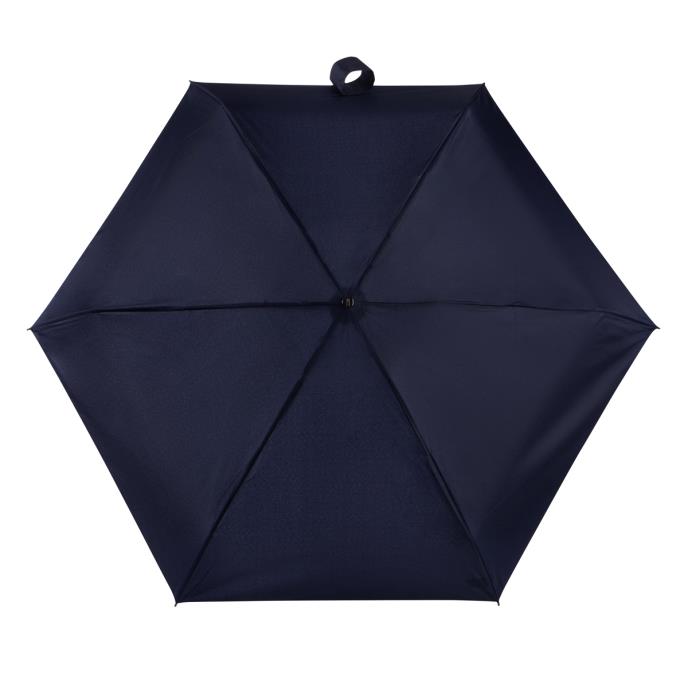 totes ECO-BRELLA® X-TRA STRONG Mini Plain Navy Umbrella (5 Section) Extra Image 2